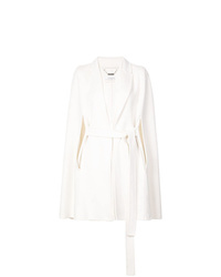 Белое пальто-накидка от Givenchy