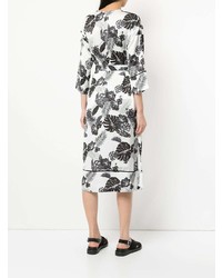 Женское белое пальто с принтом от Loveless