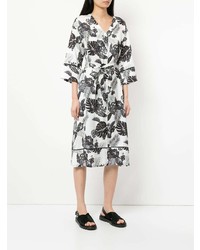 Женское белое пальто с принтом от Loveless