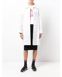 Женское белое пальто от Chanel Vintage