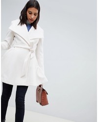 Женское белое пальто от ASOS DESIGN