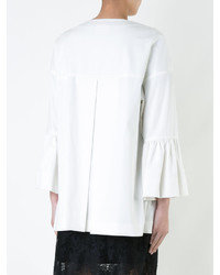 Женское белое пальто от Moschino