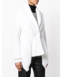 Женское белое пальто от Alberta Ferretti