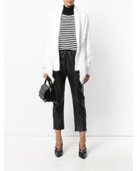 Женское белое пальто от Alberta Ferretti