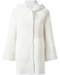 Женское белое пальто от Drome