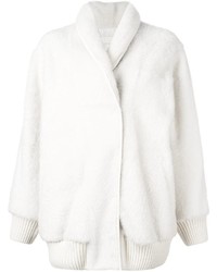 Женское белое пальто от Drome