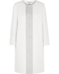 Женское белое пальто от Fendi