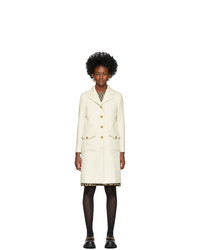 Женское белое пальто от Gucci