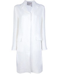 Женское белое пальто от Lanvin