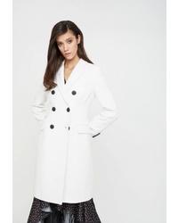 Женское белое пальто от Lime