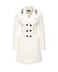 Женское белое пальто от Love Republic