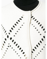 Женское белое пальто от Mantu