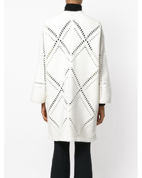 Женское белое пальто от Mantu