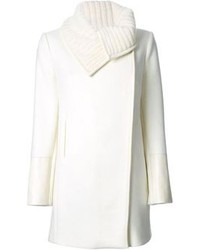 Женское белое пальто от Pinko