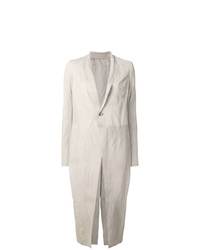 Женское белое пальто от Rick Owens