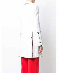 Женское белое пальто от Thom Browne