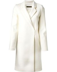 Женское белое пальто от Victoria Beckham
