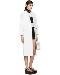 Женское белое пальто от MSGM