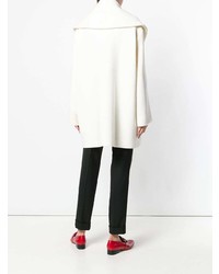 Женское белое пальто от Lanvin