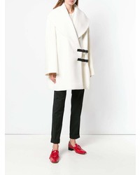 Женское белое пальто от Lanvin