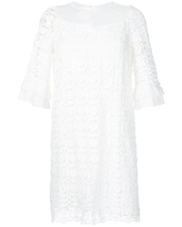 Белое платье в сеточку от Aula