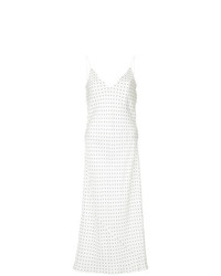 Белое платье-комбинация в горошек от Georgia Alice