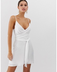 Белое платье-комбинация от ASOS DESIGN