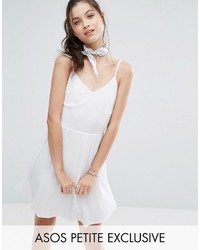 Белое платье-комбинация от Asos