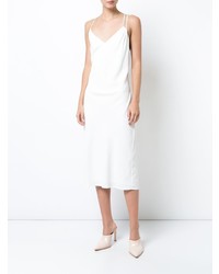 Белое платье-комбинация от Dion Lee
