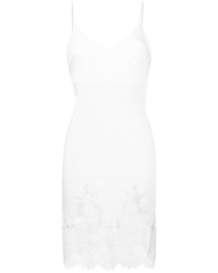 Белое платье-комбинация