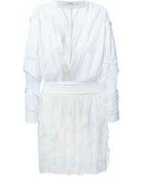 Белое платье-крестьянка крючком от Givenchy