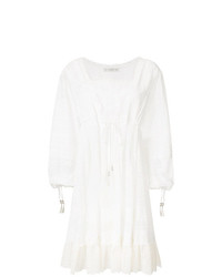 Белое платье-крестьянка от Etro