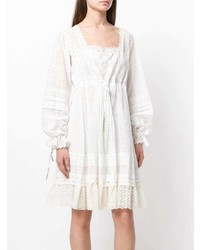 Белое платье-крестьянка от Etro