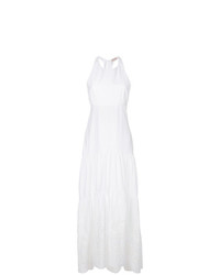 Белое платье-макси с вышивкой от Black Coral