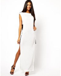 Белое платье-макси с разрезом от Asos