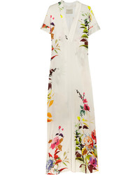 Белое платье-макси с цветочным принтом от Mason by Michelle Mason