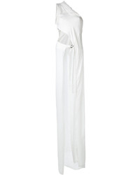 Белое платье-макси от Ann Demeulemeester