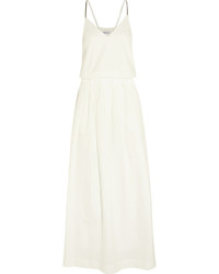 Белое платье-макси от Brunello Cucinelli