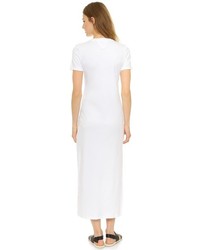 Белое платье-макси от Theory