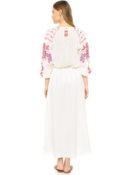 Белое платье-макси от Antik Batik