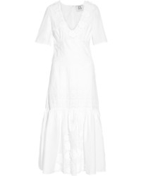 Белое платье-макси от Figue