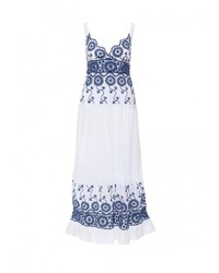 Белое платье-макси от Indiano Natural