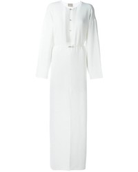 Белое платье-макси от Lanvin