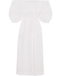 Белое платье-макси от Lisa Marie Fernandez