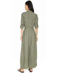 Белое платье-макси от Equipment