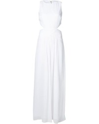 Белое платье-макси от Nicole Miller