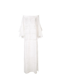 Белое платье-макси от Oscar de la Renta