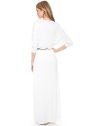 Белое платье-макси от Rachel Pally