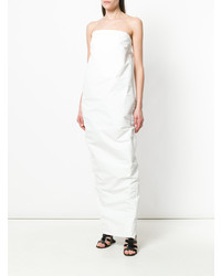 Белое платье-макси от Rick Owens