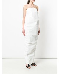 Белое платье-макси от Rick Owens